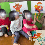立川市羽衣町リトミック・ピアノ・ボーカル メープル音楽教室 笑顔いっぱい節分豆まきリトミック