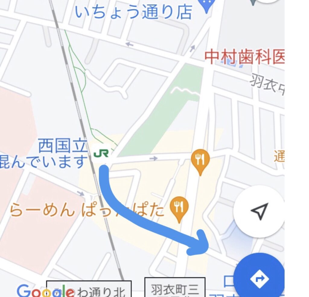 立川市 西国立メープルミュージック 教室位置 案内